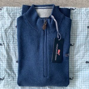 🎁 Brand NEW: Vineyard Vines 1/2 Zip Sweater — Boy XL (18)